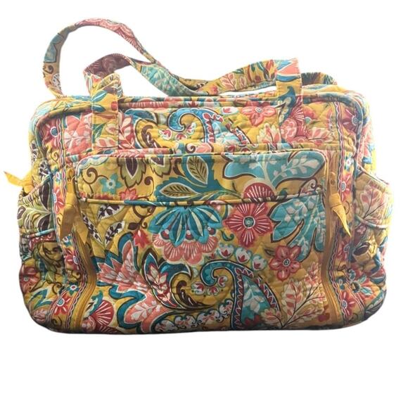 Vera Bradley Handbags - Vera Bradley Large Baby Diaper Bag Cotton Provencal Retired Pre-Owned